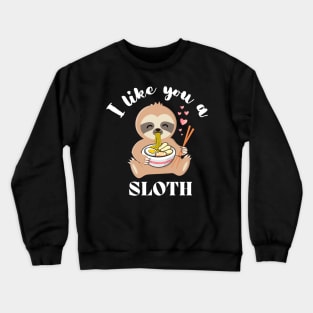 Cute Sloth Donut Trainer Crewneck Sweatshirt